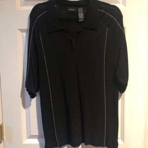 Men’s-Claiborne- Size XL- Black Polo Shirt